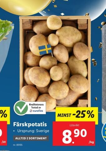 Lidl Olw potatis erbjuda