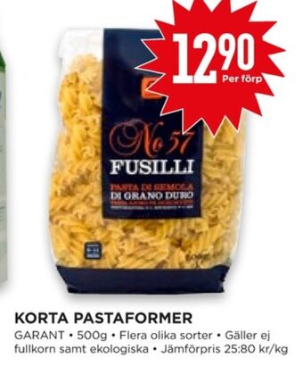 Willys Hemma Garant pasta sorterad erbjuda