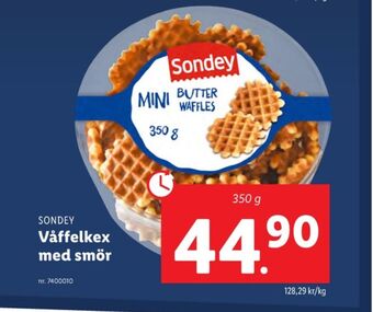 Lidl Sondey våfflor erbjuda
