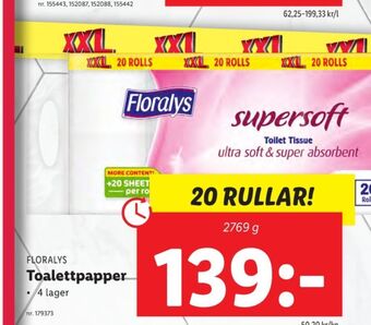 Lidl Super soft toalettpapper erbjuda