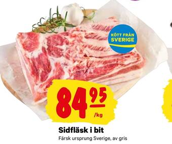 City Gross Sidfläsk i bit erbjuda