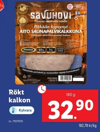 Lidl Rökt kalkon erbjuda