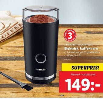 Lidl SILVERCREST KITCHEN TOOLS Elektrisk kaffekvarn erbjuda