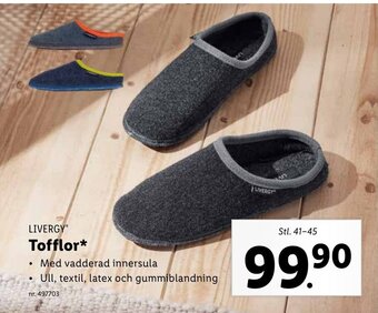 Lidl LIVERGY Tofflor erbjuda
