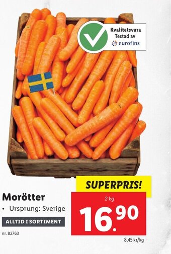 Lidl Morötter erbjuda