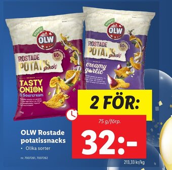 Lidl OLW Rostade potatissnacks erbjuda