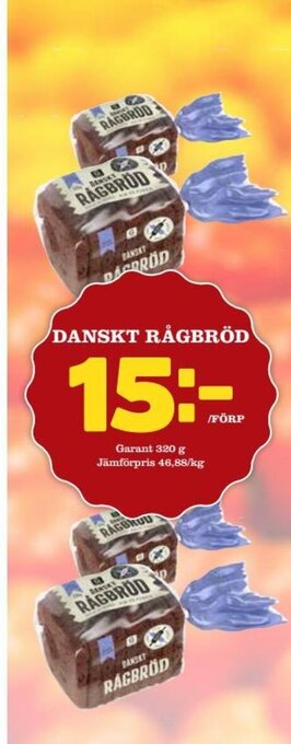 Nelins DANSKT RÅGBRÖD erbjuda