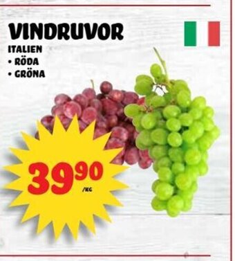 Nelins VINDRUVOR erbjuda