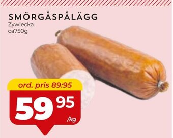 Matrix Butikerna SMÖRGÅSPÅLÄGG Zywiecka ca750g erbjuda