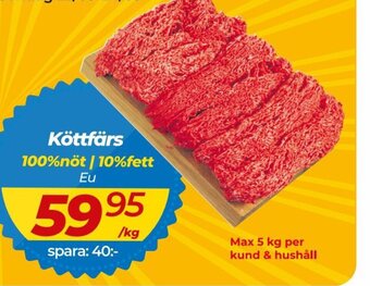 Matrix Butikerna Köttfärs erbjuda
