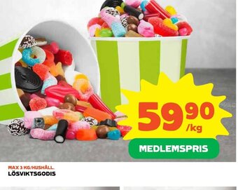 Coop LÖSVIKTSGODIS erbjuda