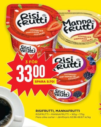 Willys RISIFRUTTI, MANNAFRUTTI erbjuda