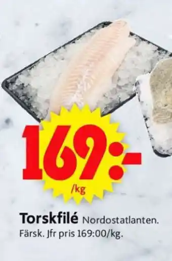 ICA Supermarket Nordostatlanten Torskfilé erbjuda