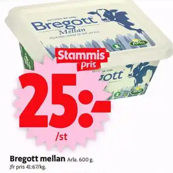 ICA Supermarket Arla Bregott Mellan 600g erbjuda