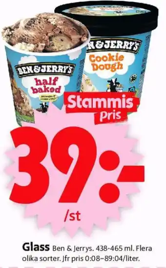 Ben & Jerrys Glass 438-465ml