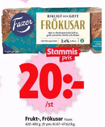 ICA Supermarket Frukt-, Frökusar 420-480g erbjuda