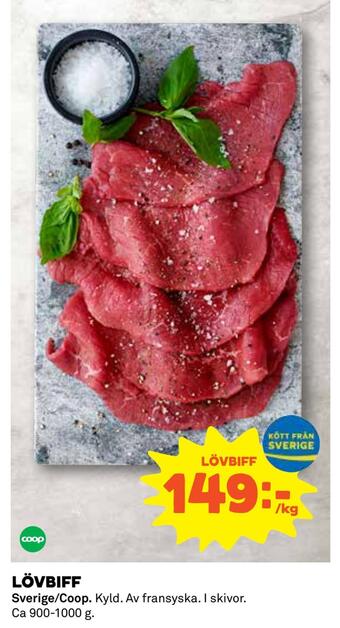 Coop Konsum Lövbiff erbjuda