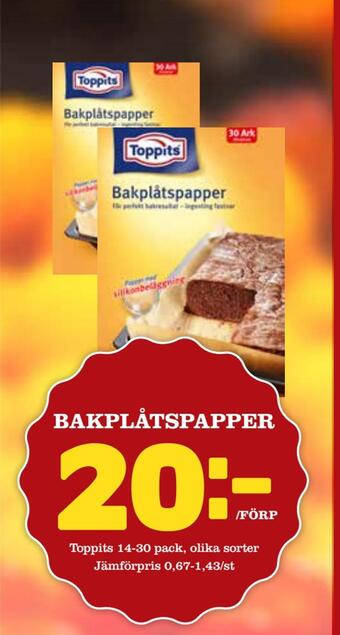 Bakplåtspapper