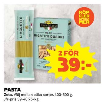 Coop Konsum Pasta erbjuda