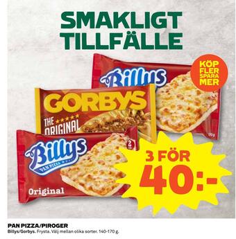 Coop Daglivs Pan pizza/piroger erbjuda