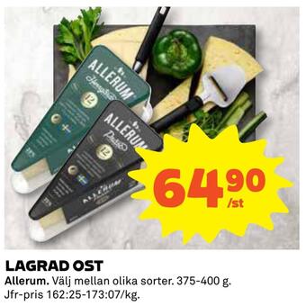 Coop Konsum Lagrad ost erbjuda