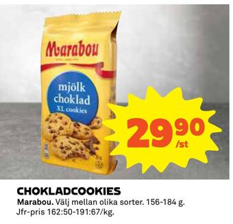 Coop Konsum Chokladcookies erbjuda