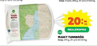 Coop Daglivs Mjukt tunnbröd erbjuda