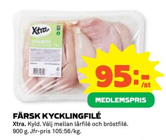 Coop Konsum Färsk kycklingfilé erbjuda
