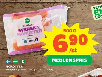 Coop Daglivs Morötter erbjuda