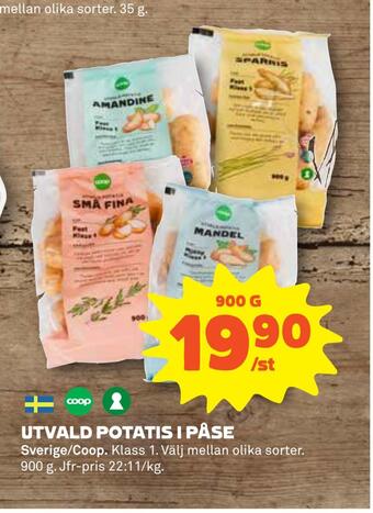 Coop Daglivs Utvald potatis i påse erbjuda
