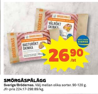 Coop Daglivs Smörgåspålägg erbjuda