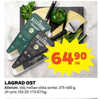 Coop Daglivs Lagrad ost erbjuda