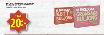 Matvärlden Tensta Buljongtärningar ekologiska erbjuda