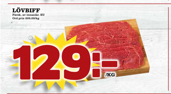 Din Mat Lövbiff erbjuda