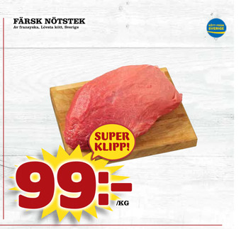 Nya Pulsen Färsk nötstek erbjuda