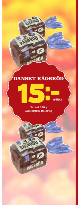 Nya Pulsen Danskt rågbröd erbjuda