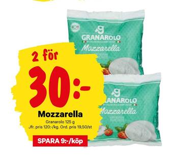 minmatbutik Mozzarella erbjuda