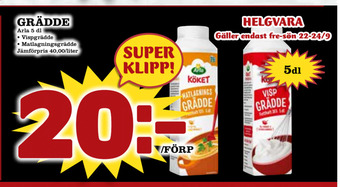 Nya Pulsen Grädde erbjuda