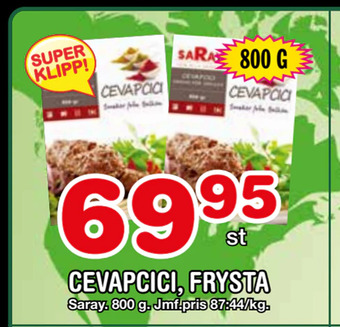 Nya Pulsen Cevapcici, frysta erbjuda