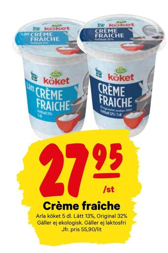 minmatbutik Crème fraîche erbjuda