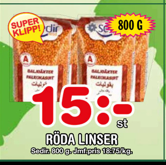 Nya Pulsen Röda linser erbjuda