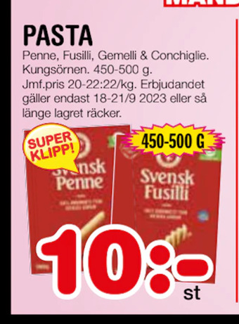 Nya Pulsen Pasta erbjuda
