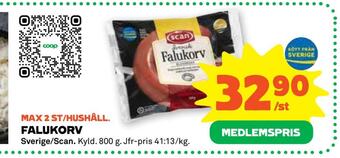 Stora Coop Falukorv erbjuda