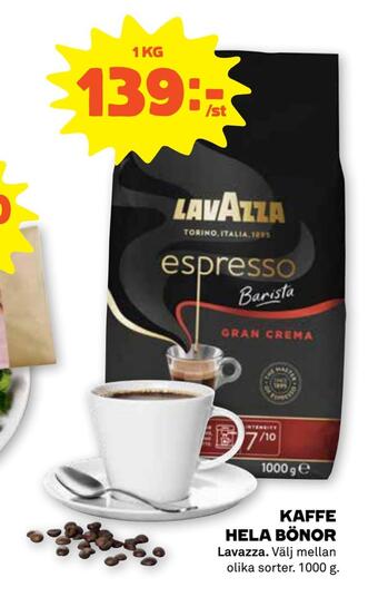 Stora Coop Kaffe hela bönor erbjuda