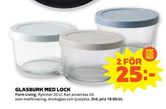Stora Coop Glasburk med lock erbjuda