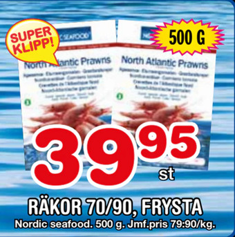 Nya Pulsen Räkor 70/90, frysta erbjuda
