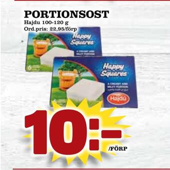 Supergrossen Portionsost erbjuda