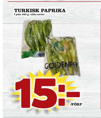 Prisma Mat Turkisk paprika erbjuda