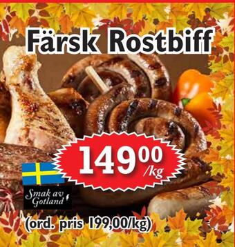 T-jarlen Färsk rostbiff erbjuda