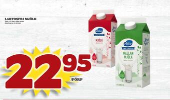 Supergrossen Laktosfri mjölk erbjuda